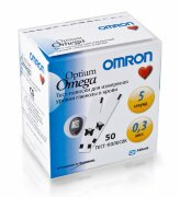 Тест-полоски №50 для глюкометра OMRON Optium Omega
